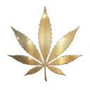 gold cannabis leaf